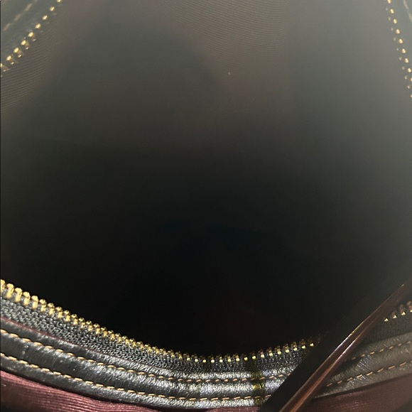 Coach Madison Carlyle Exploded Reps Brown/Black Leather Hobo Shoulder Bag Purse - Picture 15 of 16